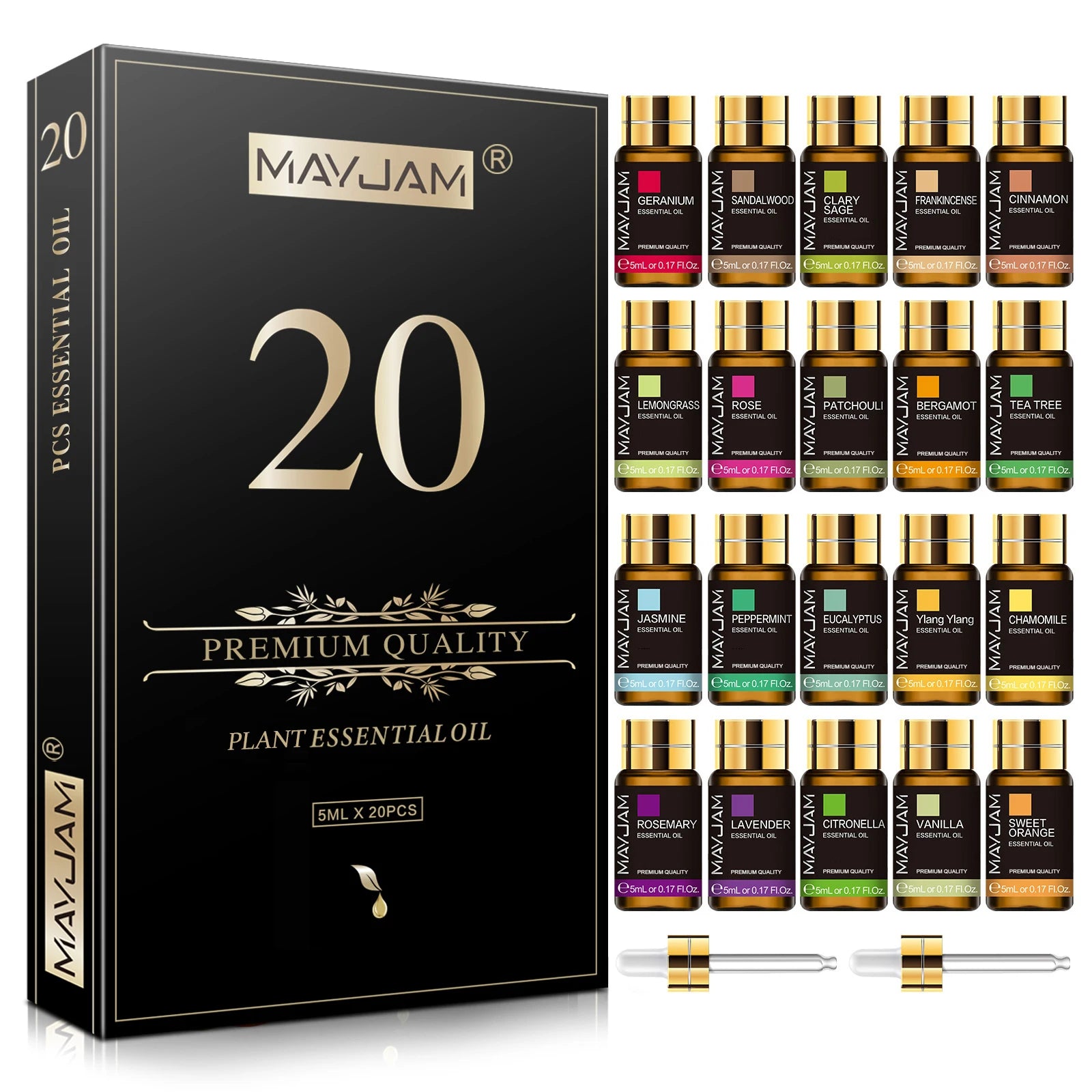 Essential Oil Bottles 20pcs Set